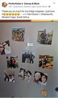 Photo Fridge Magnets - personalised (9 PER PACK) Canvas & More 