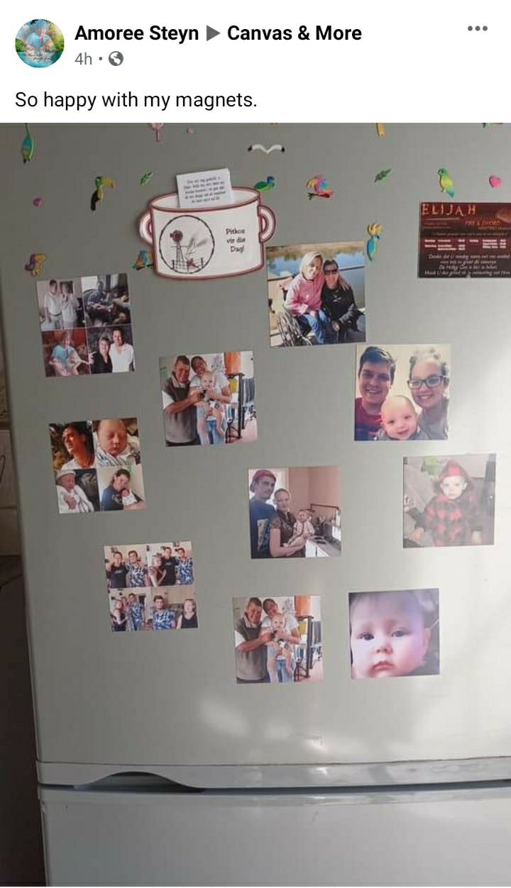 Square Photo Fridge Magnets - personalised (9 PER PACK) MEDIUM -6cm x 6cm