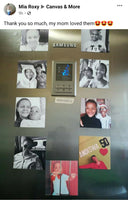 Square Photo Fridge Magnets - personalised (9 PER PACK) MEDIUM -6cm x 6cm (UK)