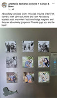 Square Photo Fridge Magnets - personalised (9 PER PACK) MEDIUM -6cm x 6cm (UK)