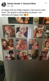 Square Photo Fridge Magnets - personalised (9 PER PACK) MEDIUM -6cm x 6cm (UK)