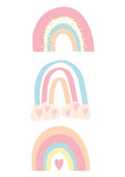 Pink heart Rainbows Canvas & More 