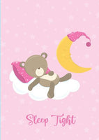 Girls: Set of 3 - Sleepy Baby Girl Bear Canvas & More 