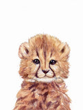 Unisex: Set of 1 - Watercolor Cheetah Canvas & More 
