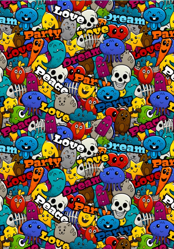 Teen Boys: Set of 1 -  Graffiti Art (2)