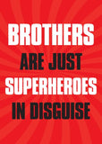 Boys: Set of 3 - Brothers are just Superheroes in disguise (Red) Canvas & More 