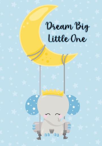 Boys - Set of 3 - Elephant Dream Big Little One Canvas & More 