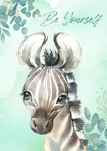 Unisex: Set of 3 - Cute Safari Set with Sayings Canvas & More 