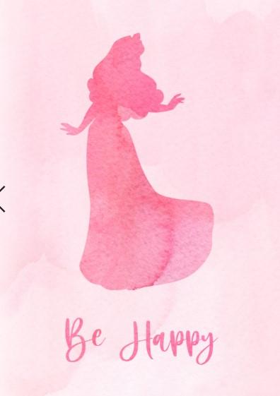 Girls: Set of 3 - Princess Pink Watercolor Canvas & More 