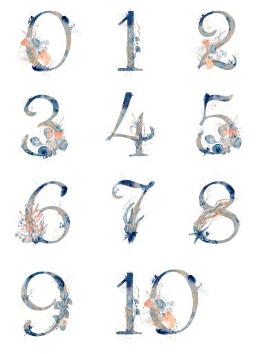Unisex: Set of 6 - Under the sea watercolor Alphabet Canvas & More 