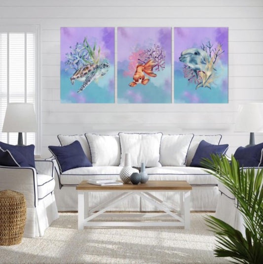 Underwater Watercolor Compositions