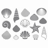 Frosted glass stickers (Anti Collision) - Sea Shells