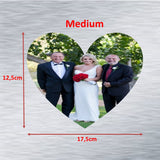 Heart-Shaped Photo Fridge Magnet PUZZLES- personalised (4 PER PACK)