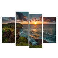 4 Piece Staggered Split Canvas Print ComBo Canvas & More 