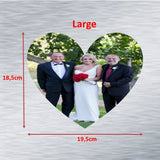 Heart Shaped Photo Fridge Magnets - personalised (4 PER PACK)