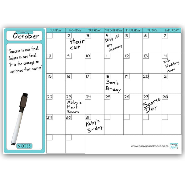 Marker Calendar Pen
