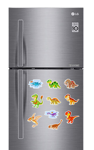 Dinosaur Fridge Magnets - (10 PER PACK)