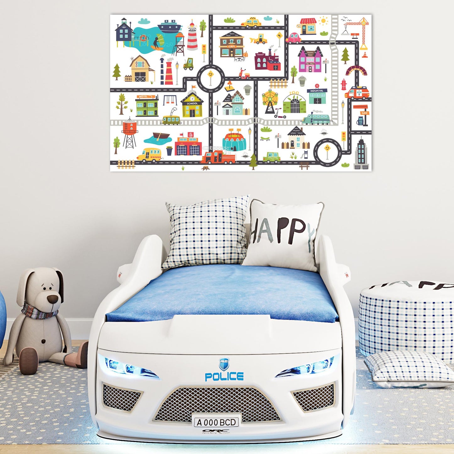 Boys:  Set of 1 - Kids Map