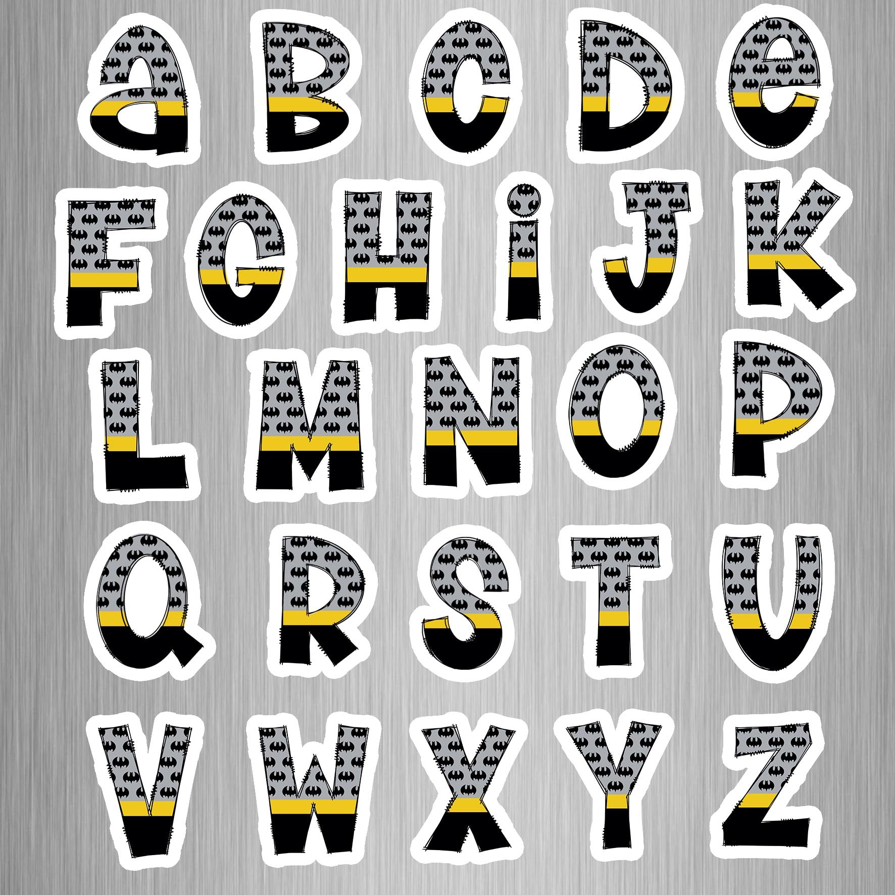 Batman Alphabet Photo Fridge Magnets - (26 PER PACK) – Canvas & More
