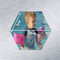 Hexagonal Photo Fridge Magnets - personalised (9 PER PACK) LARGE 10cm x 10cm
