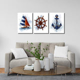 Set of 3 - Nautical Canvas & More 