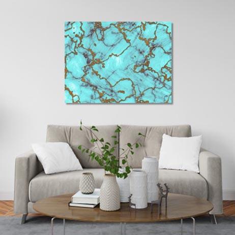 Marble canvas décor print: 6 Canvas & More 