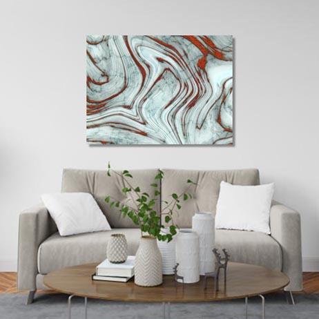 Marble canvas décor print: 2 Canvas & More 