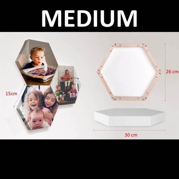 Hexagonal Canvas Prints - 18 Piece Canvas & More 