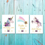 Girls: Set of 3 - Unicorn Girl Boss Canvas & More 