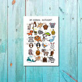 Unisex: Set of 1 - Alphabet Animals Canvas & More 