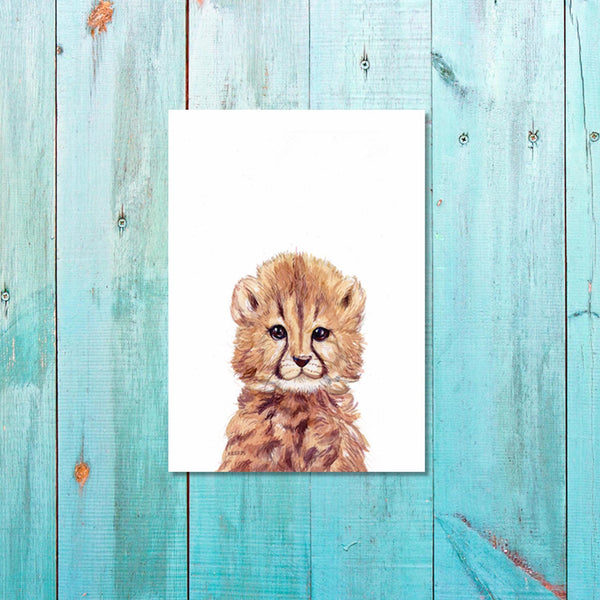 Unisex: Set of 1 - Watercolor Cheetah Canvas & More 