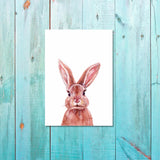 Unisex: Set of 1 - Watercolor Rabbit Canvas & More 