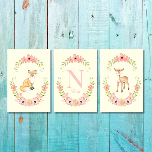 Girls: Set of 3 - Woodland Animals (1)