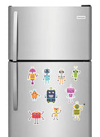 Robot Fridge Magnets - (10 PER PACK)