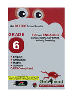 USB - Grade 6 Educational Software - Maths, English, Afrikaans, Science