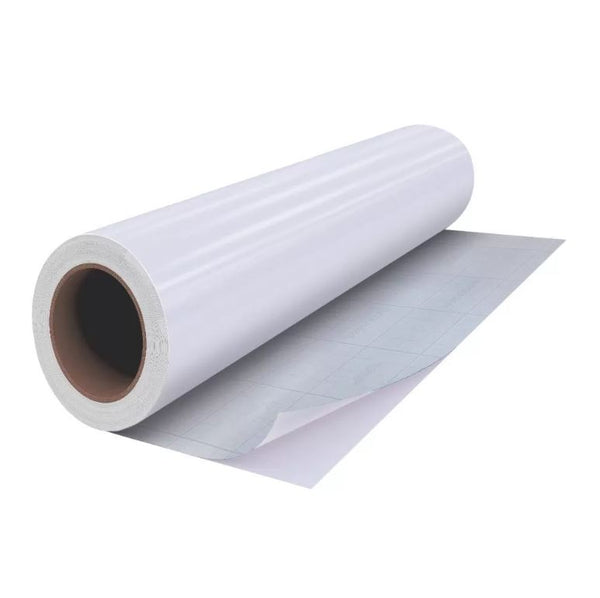 Self-adhesive Solvent/UV Printable Vinyl Media - 1370mmx50m Roll (White gloss)