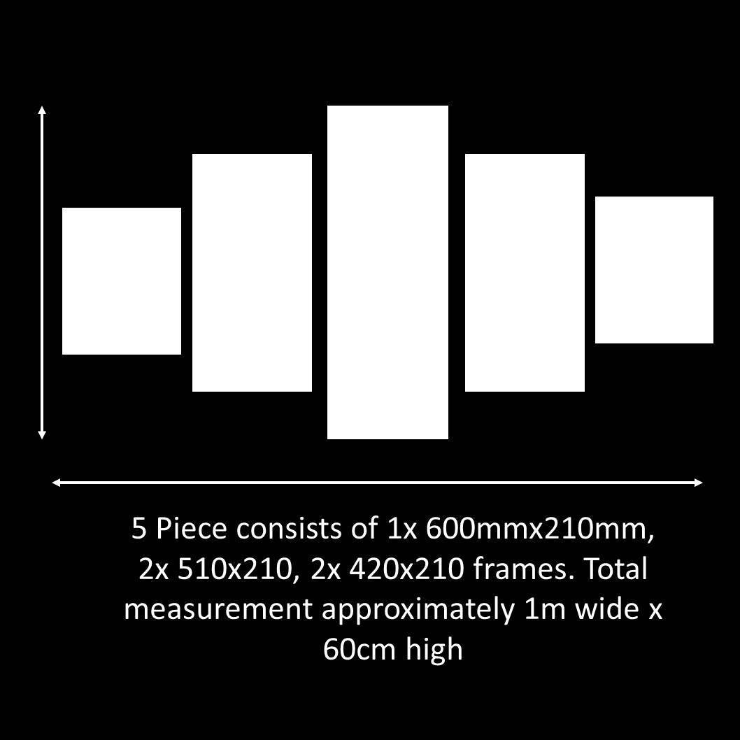 DAILY DEAL: Incredible 5 Piece Split Feature Canvas Canvas & More 