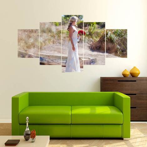 DAILY DEAL: Incredible 5 Piece Split Feature Canvas Canvas & More 