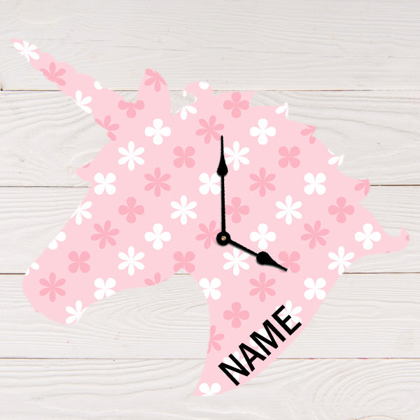 Personalized Clock - Unicorn